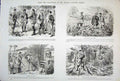 Original Old Antique Print Life & Character Mr Punch 4Th Series