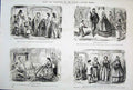 Original Old Antique Print Ref.21 Life & Character Mr Punch 4Th Series