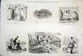 Original Old Antique Print Life & Character By John Leech Mr Punch 14