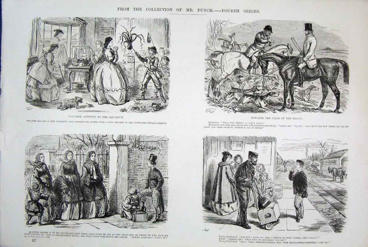 Original Old Antique Print By John Leech Punch SeriesLife & Character