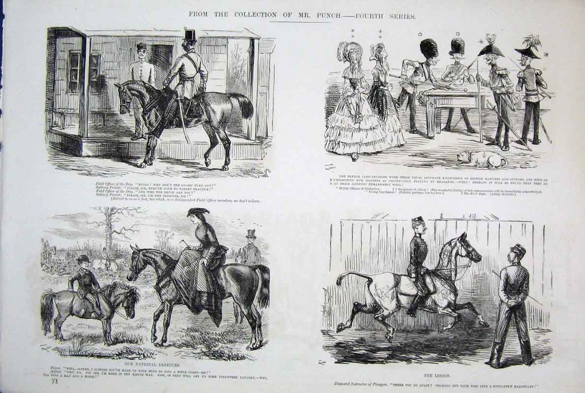 Original Old Antique Print SeriesMr Punch Life & Character John Leech