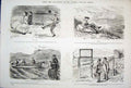 Original Old Antique Print Ref.26 Life & Character John Leech Mr Punch 4Th