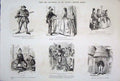 Original Old Antique Print Life & Character Mr Punch Series