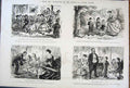 Original Old Antique Print Ref.30 Mr Punch Fifth Series John Leech C1878