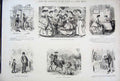 Original Old Antique Print SeriesMr Punch By John Leech C1878