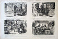 Original Old Antique Print Mr Punch Fifth Series Collection By John Leech