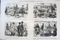 Original Old Antique Print Mr Punch 5Th Series Life & Character By Leech
