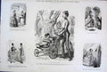 Original Old Antique Print Ref.32 C1878 John Leech Mr Punch 5Th Series