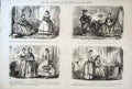 Original Old Antique Print Life & Character Mr Punch 5Th Series By Leech