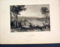 Original Old Antique Print Wilkwsbarre Wyoming America C1839 Art 19th