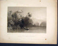 Original Old Antique Print Chapel Our Lady Cspring America