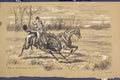 Original Old Antique Print C1881 Horse Jockey Loose Country Field 19th