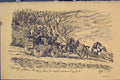 Original Old Antique Print C1881 Horses Coach Men Running Down Hill Victorian
