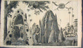 Original Old Antique Print Afircan Hunter Explorer Cave Rock C1800 19th Century