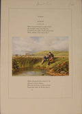 Old Antique Print David Coz Summer Howitt June Day Poem Poetry Art Artist