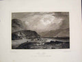 Original Old Antique Print Loch Lochy Inverness Invernesshire Scotland Fine Art