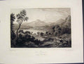 Original Old Antique Print Loch Vennachoir Perthshire Scotland C1875 Victorian