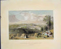 Original Old Antique Print Cstream English Side Berwickshire Colour Fine Art
