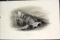 Original Old Antique Print Newark Castle Yarrow Fine Art C1877 19th