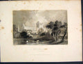 Original Old Antique Print Jedburgh Abbey Roxburghshire Scotland Fine Art C1877