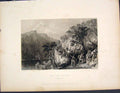 Original Old Antique Print Pass Awe Argyleshire Scotland C1877 19th
