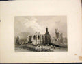 Original Old Antique Print Corsregal Abbey Maybole Ayrshire Scotland