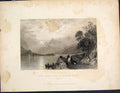 Original Old Antique Print Loch Leven Ballahuish Ferry Argyleshire Scotland