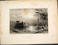 Original Old Antique Print Loch An Eilan Loch-An-Eilan Inverness Scotland C1877