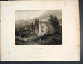 Original Old Antique Print Ref.36 Melrose Abbey Roxburghshire Scotland C1877