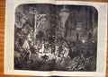 Original Old Antique Print Notre Dame Paris France La Cour De Miracles Miracle