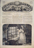 Original Old Antique Print Picciola Saintine Paris France 1859 19th