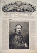 Original Old Antique Print Portrait Rembrandt Fine Art 1859 Artist Victorian