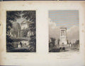 Original Old Antique Print Autres Talma Chise Foy Monument France Fine Art C1852