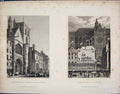 Original Old Antique Print St Martin Eustache France Fine Art