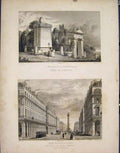 Old Antique Print Famille Bouchee Pere La Chaise Castiglione France C1852 19th