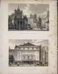 Original Old Antique Print St Germain Theatre Porte St Martin France