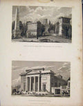 Original Old Antique Print Chaise Massena Lefebre Roule St Philippe France C1852