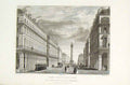 Original Old Antique Print Porte Caillou Palais Bordeaux Palace Allom France