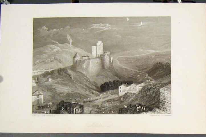 Original Old Antique Print Lillebonner Turner France Fine Art