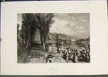 Original Old Antique Print Marly France Turner Fine Art C1852 19th