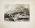 Original Old Antique Print Voireppe Isere Allom France Fine Art