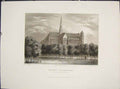 Original Old Antique Print Amiiens Cathdral France Hilhard Fine Art