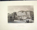 Original Old Antique Print Palace Siant Slouds Communitst France C1852 Victorian