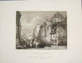 Original Old Antique Print St Germain L'Auxerroi'S Paris France 1852 Victorian