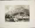 Original Old Antique Print Voireppe Isere Allom Francefine Art