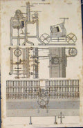 Original Old Antique Print Cotton Machine Machinary Organ Jenny Fine Art C1837