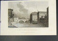 Original Old Antique Print Bailey Bridge Manchester Fine Art C1829 19th Century