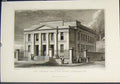 Original Old Antique Print Friend'S Meeting House Manchester Fine Art