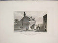 Original Old Antique Print House In Which Roscoe Born Mount Pleasant Liverpool