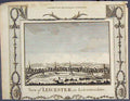 Original Old Antique Print Leicester Leicestershire England Art